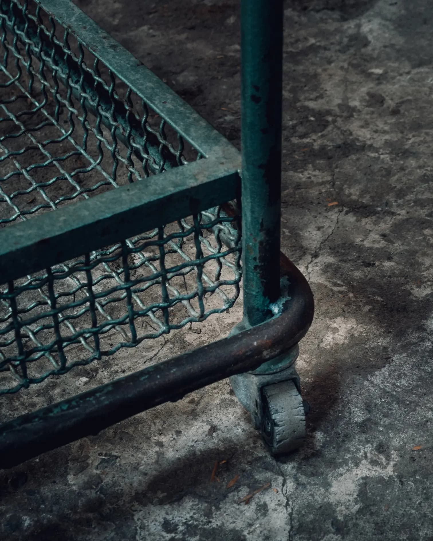 Old shoe rack close up